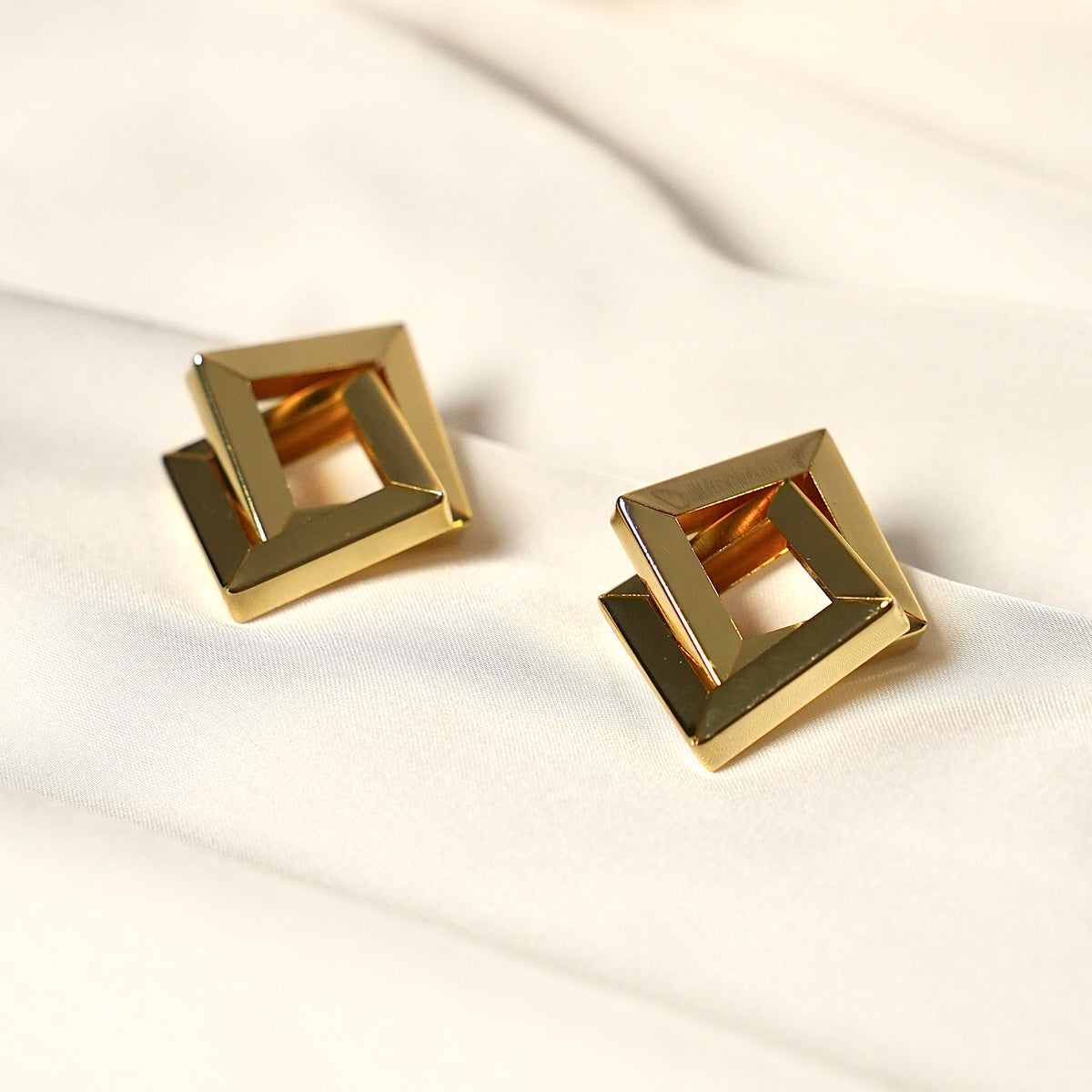 Square Earrings – Stainless Steel